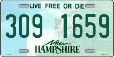 NH license plate 3091659