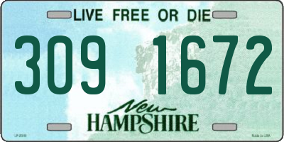 NH license plate 3091672