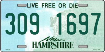 NH license plate 3091697