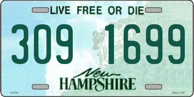 NH license plate 3091699