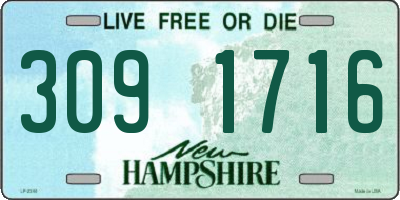 NH license plate 3091716