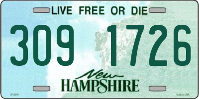 NH license plate 3091726