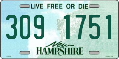NH license plate 3091751