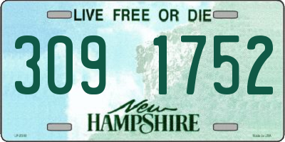 NH license plate 3091752