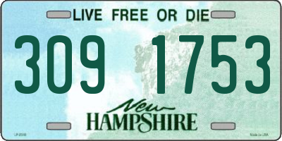 NH license plate 3091753