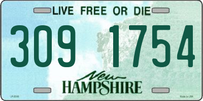 NH license plate 3091754