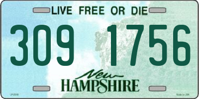 NH license plate 3091756