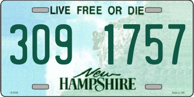 NH license plate 3091757