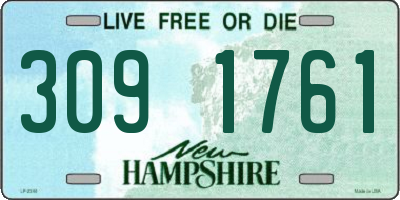 NH license plate 3091761