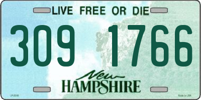 NH license plate 3091766