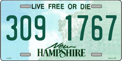 NH license plate 3091767