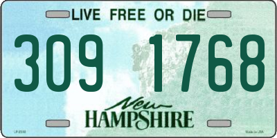 NH license plate 3091768