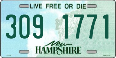 NH license plate 3091771