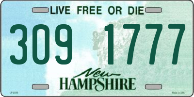 NH license plate 3091777