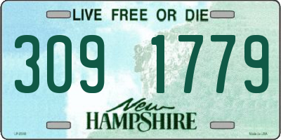 NH license plate 3091779