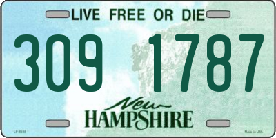 NH license plate 3091787