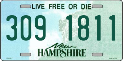 NH license plate 3091811