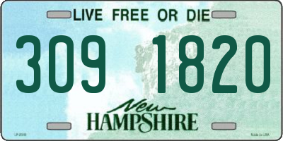NH license plate 3091820
