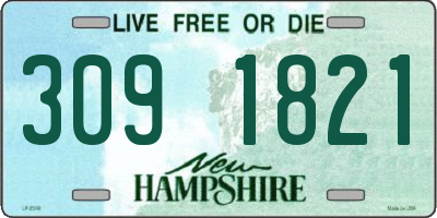 NH license plate 3091821