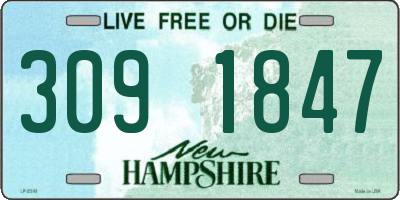 NH license plate 3091847