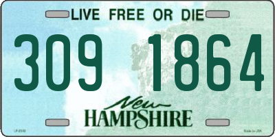 NH license plate 3091864