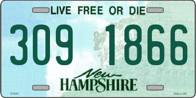 NH license plate 3091866