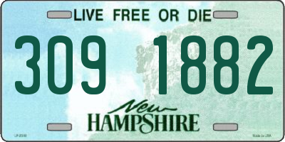 NH license plate 3091882
