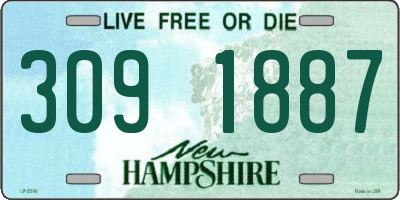 NH license plate 3091887