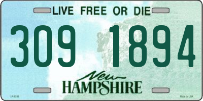 NH license plate 3091894
