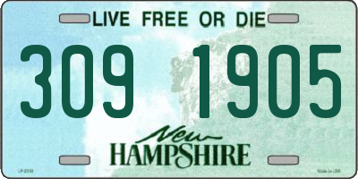 NH license plate 3091905