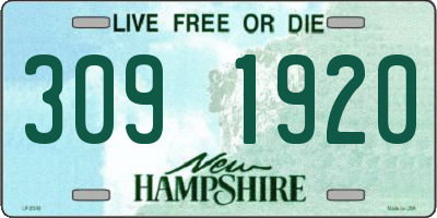NH license plate 3091920