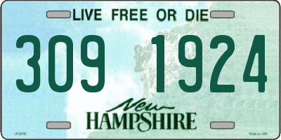 NH license plate 3091924