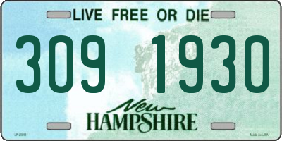 NH license plate 3091930