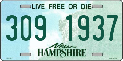 NH license plate 3091937