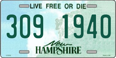NH license plate 3091940