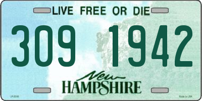NH license plate 3091942