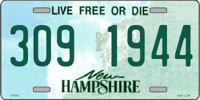 NH license plate 3091944