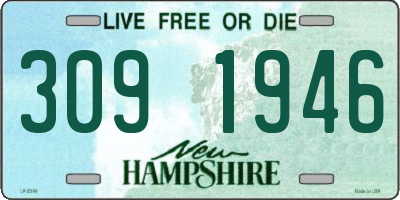 NH license plate 3091946