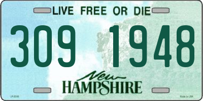 NH license plate 3091948