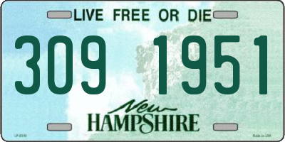NH license plate 3091951