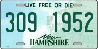 NH license plate 3091952