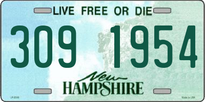 NH license plate 3091954