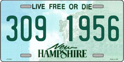 NH license plate 3091956