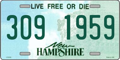 NH license plate 3091959