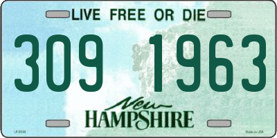 NH license plate 3091963