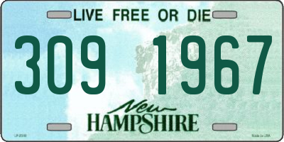 NH license plate 3091967