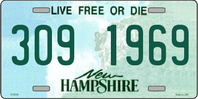 NH license plate 3091969