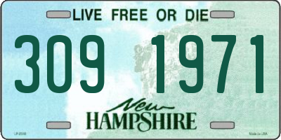 NH license plate 3091971
