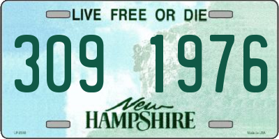NH license plate 3091976