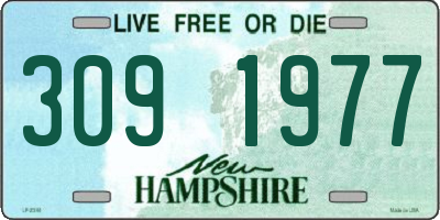 NH license plate 3091977